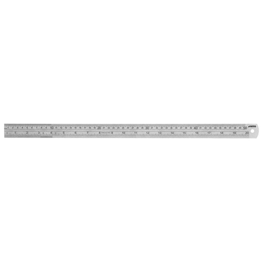 Regua escala dupla 50cm inox Vito