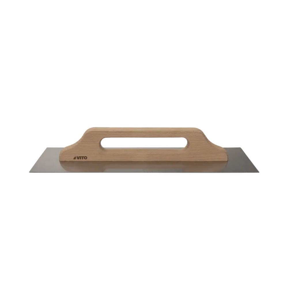 TALOCHA LISA AÇO INOX. C/MAD. 500X130mm