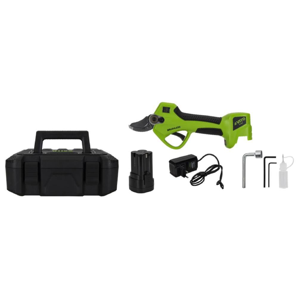 Tesoura de poda brushless 16.8V - 32mm 2 baterias Vito