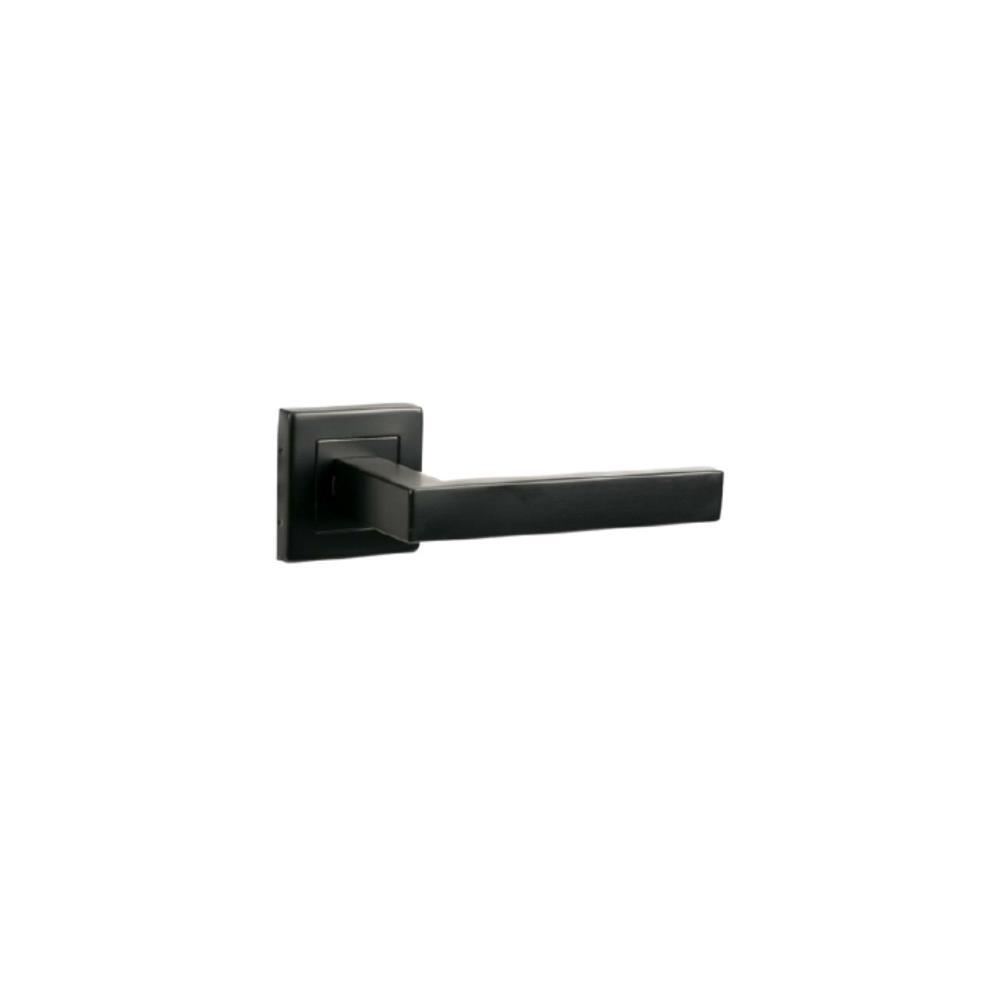 Puxador porta duplo quad. 19x10mm inox lac. preto