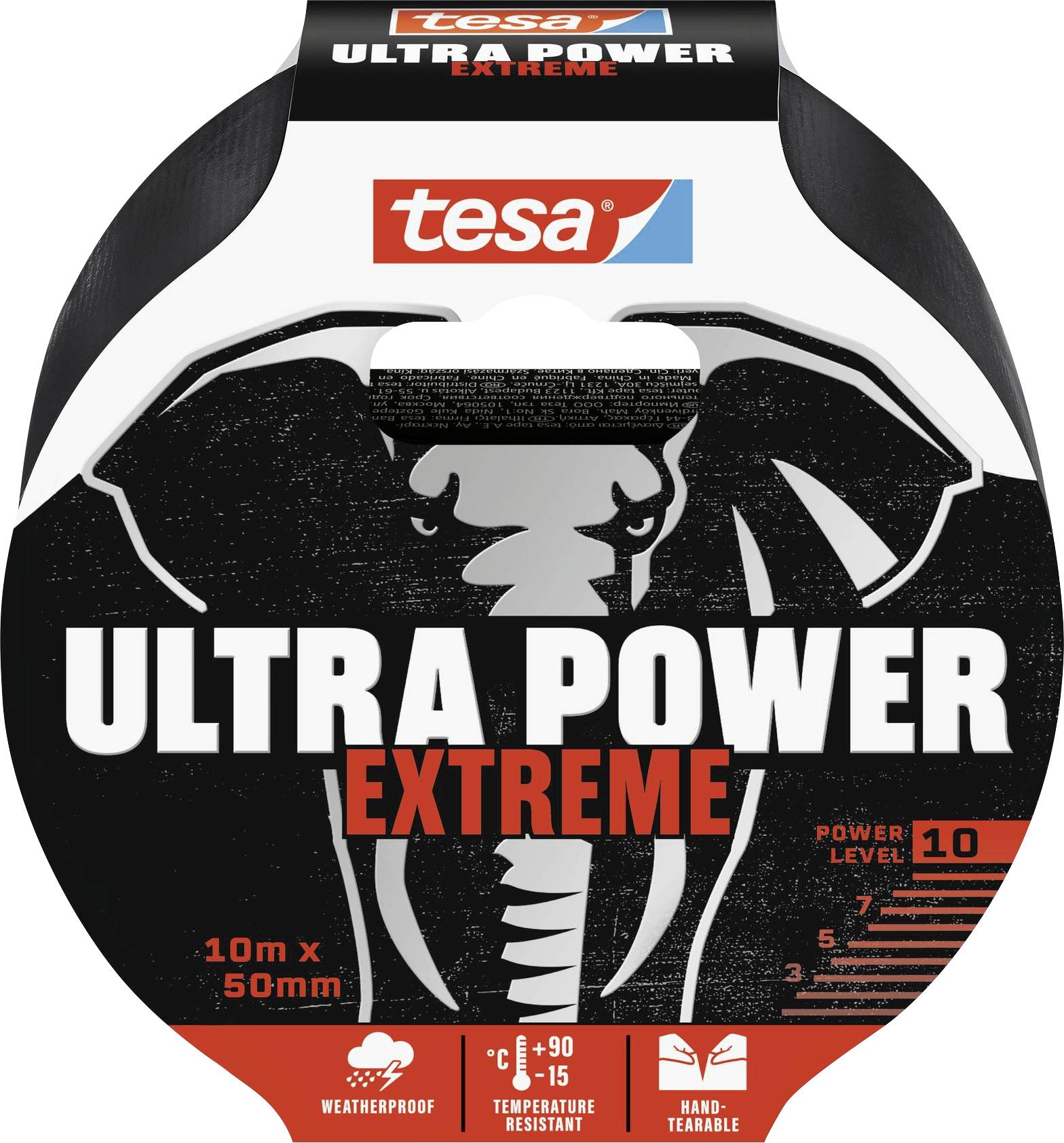 FITA DE REP. PRETA 10mX50mm ULTRA POWER EXTREM TESA | GlobalBrico