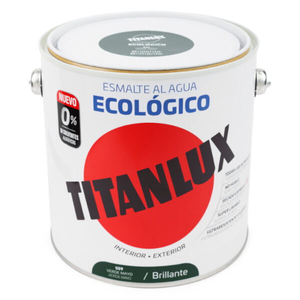 2.5L ESMALTE TITANLUX ECO BRILHANTE VERDE MAIO TITAN