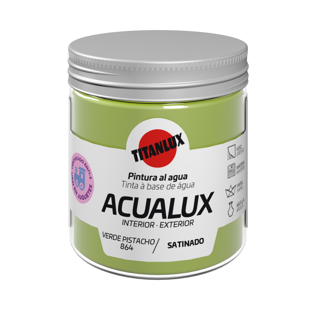 100ml ACUALUX SAT. VERDE PISTACHO TITAN