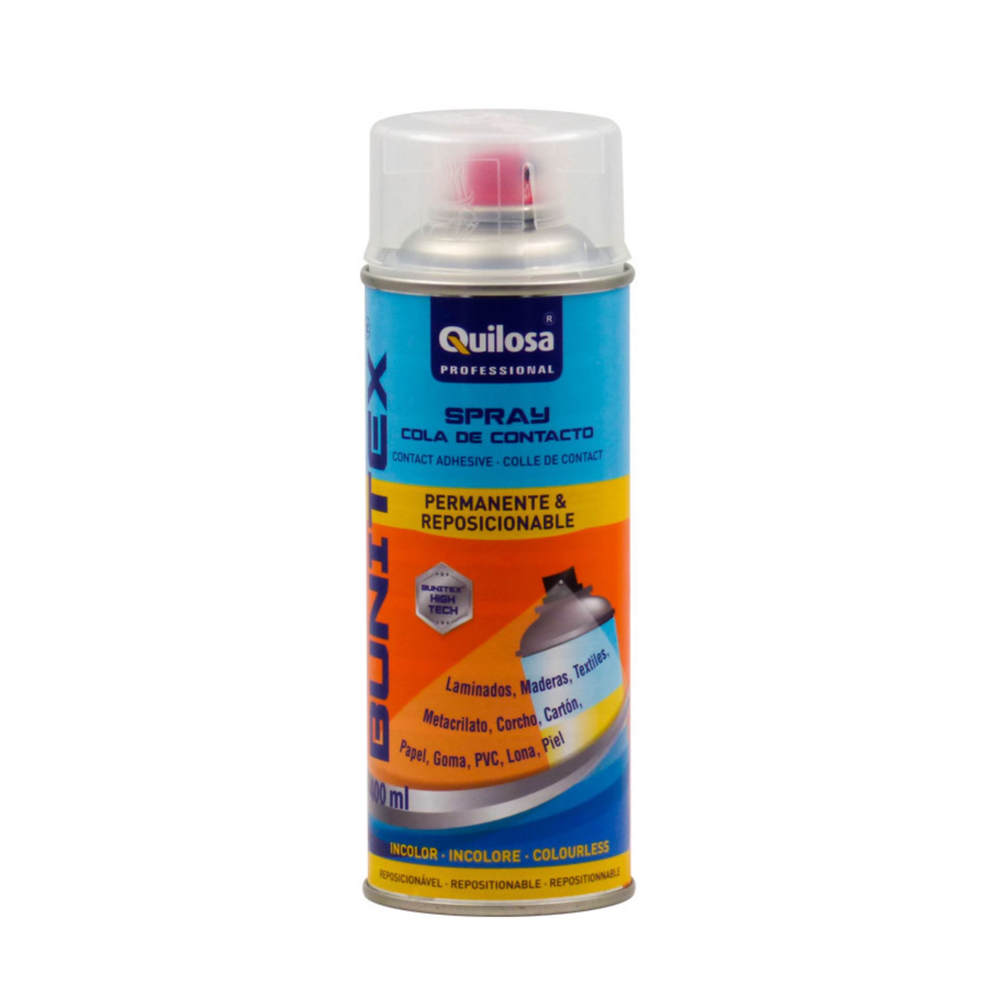 SPRAY ADESIVO TRANSP. BUNITEX 400ml QUILOSA