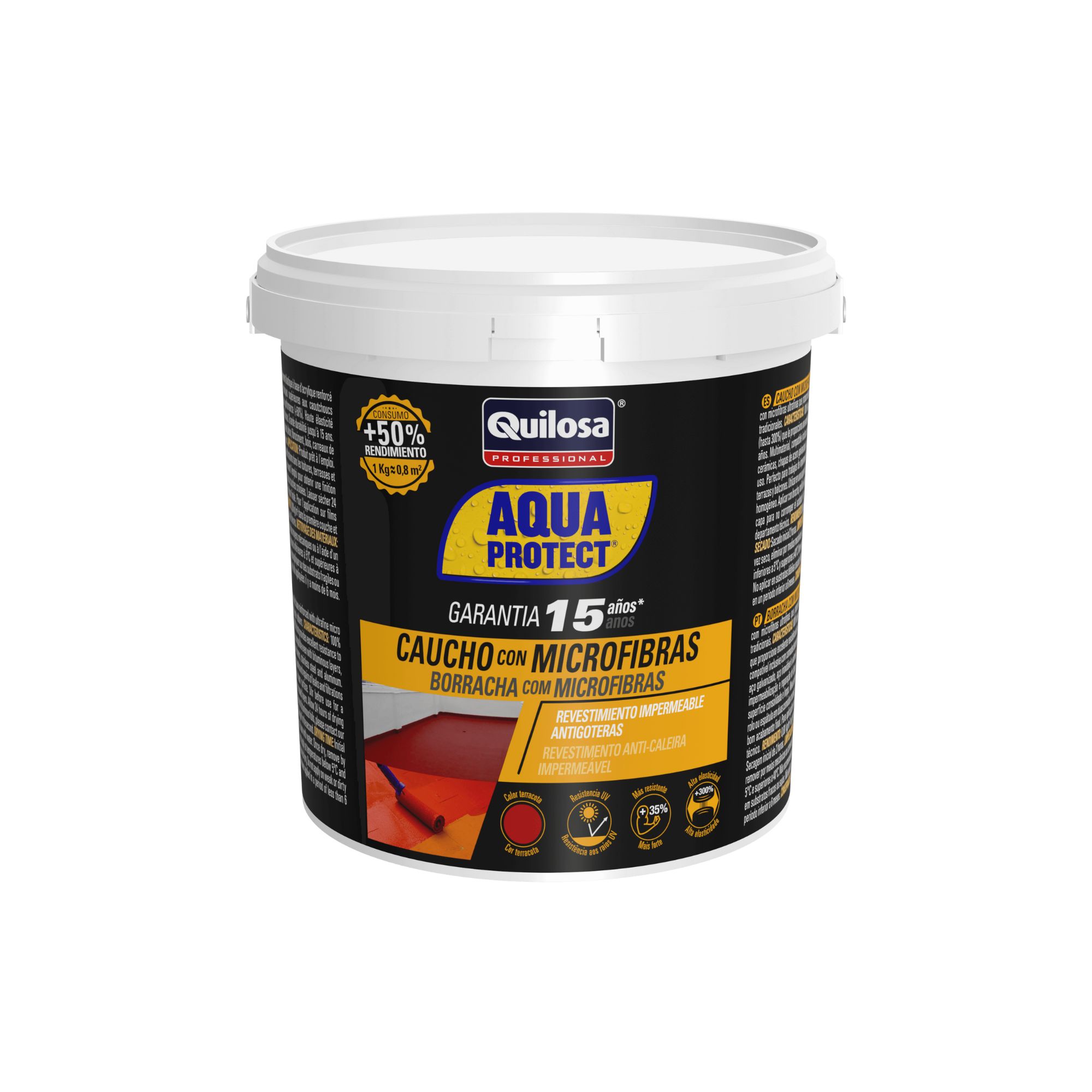 5kg AQUAPROTECT PROFESS. TERRACOTA MICROFIBRAS QUILOSA