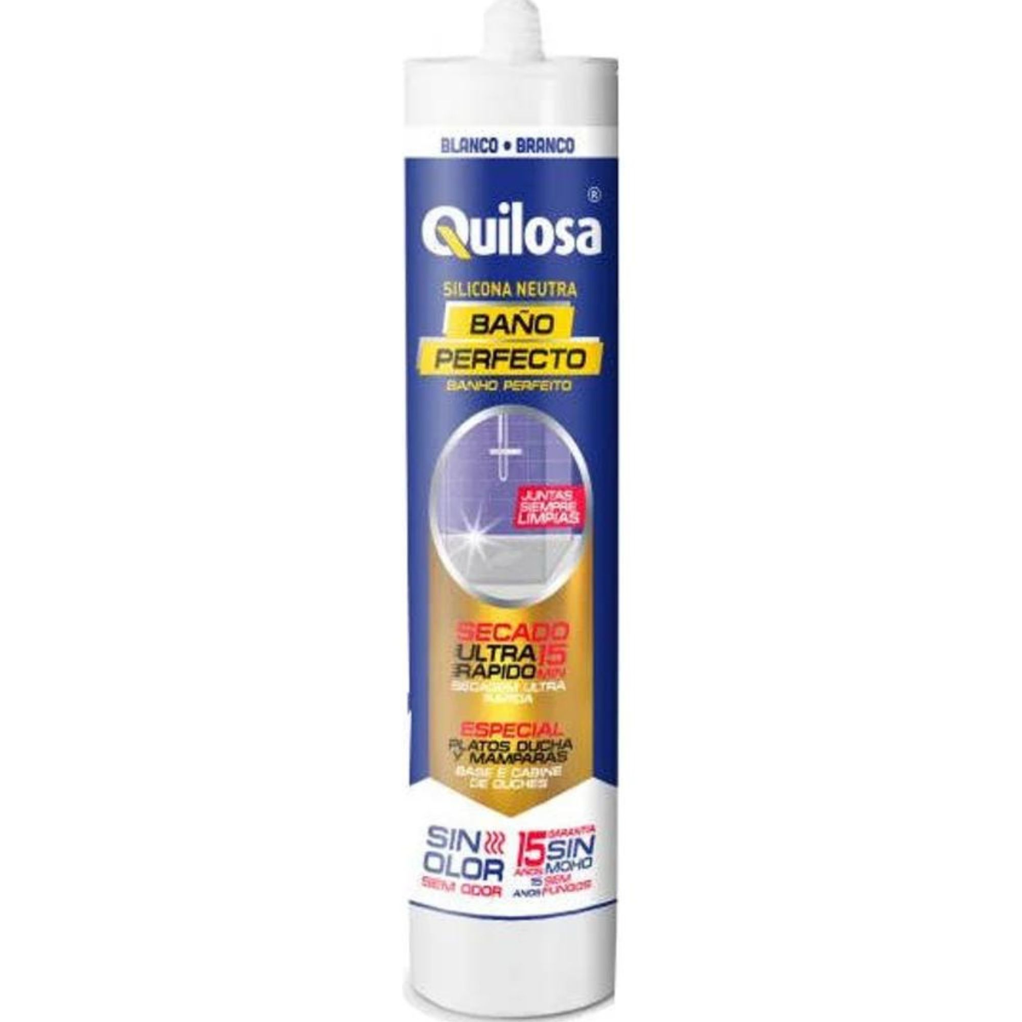 SILICONE BANHO PERFEITO BRANCO 280ml QUILOSA