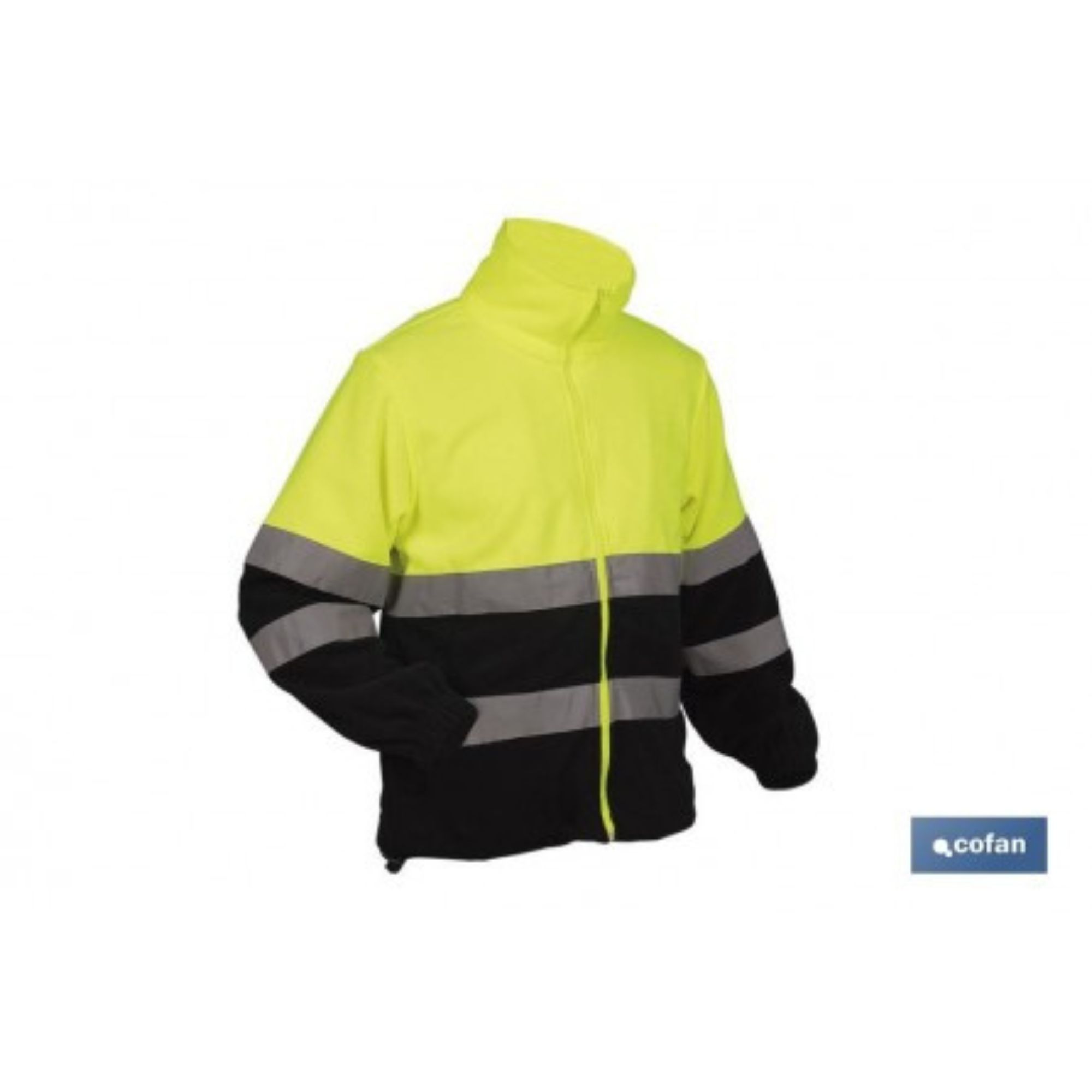 Casaco polar de alta visibilidade amarelo/azul tam. XL Cofan