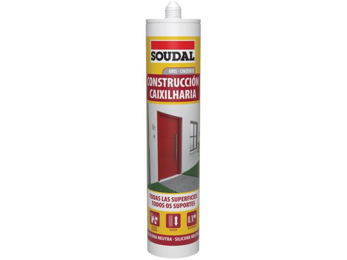 SILIC. CONSTRUÇÃO CINZ. 290ml SOUDAL