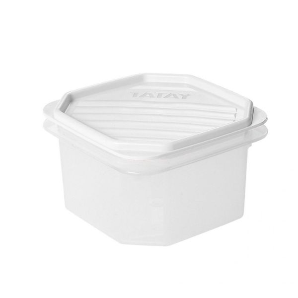 CAIXA P/ALIMENTOS QUAD. 0.3L. BR.