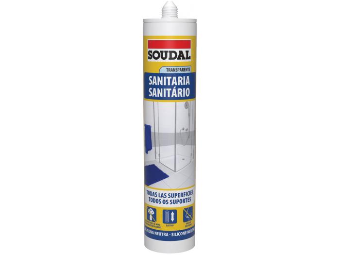 SILIC. NEUTRO SANIT. TRANSP. 290ml SOUDAL