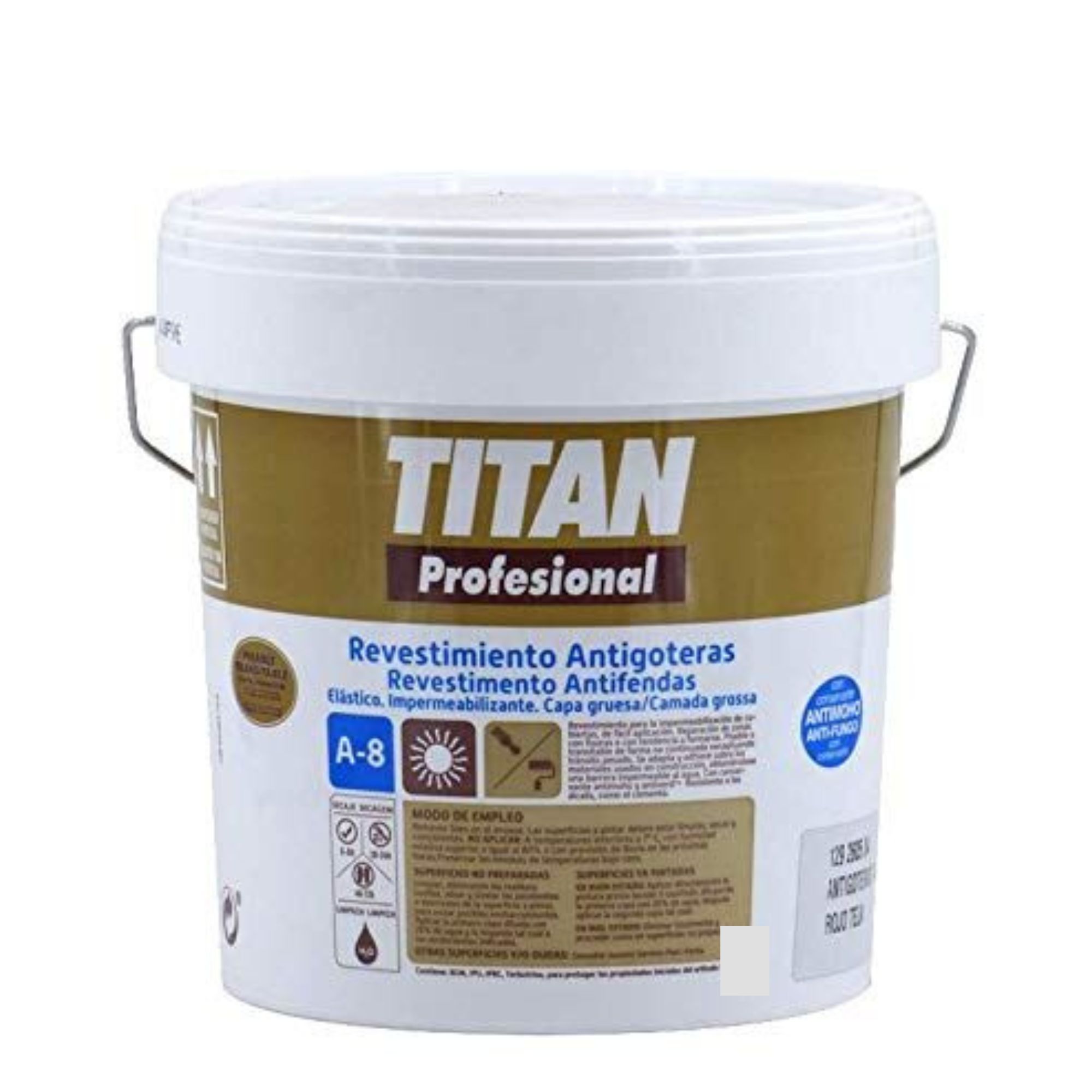 4L TINTA A-8 FIBRADO BRANCO TITAN