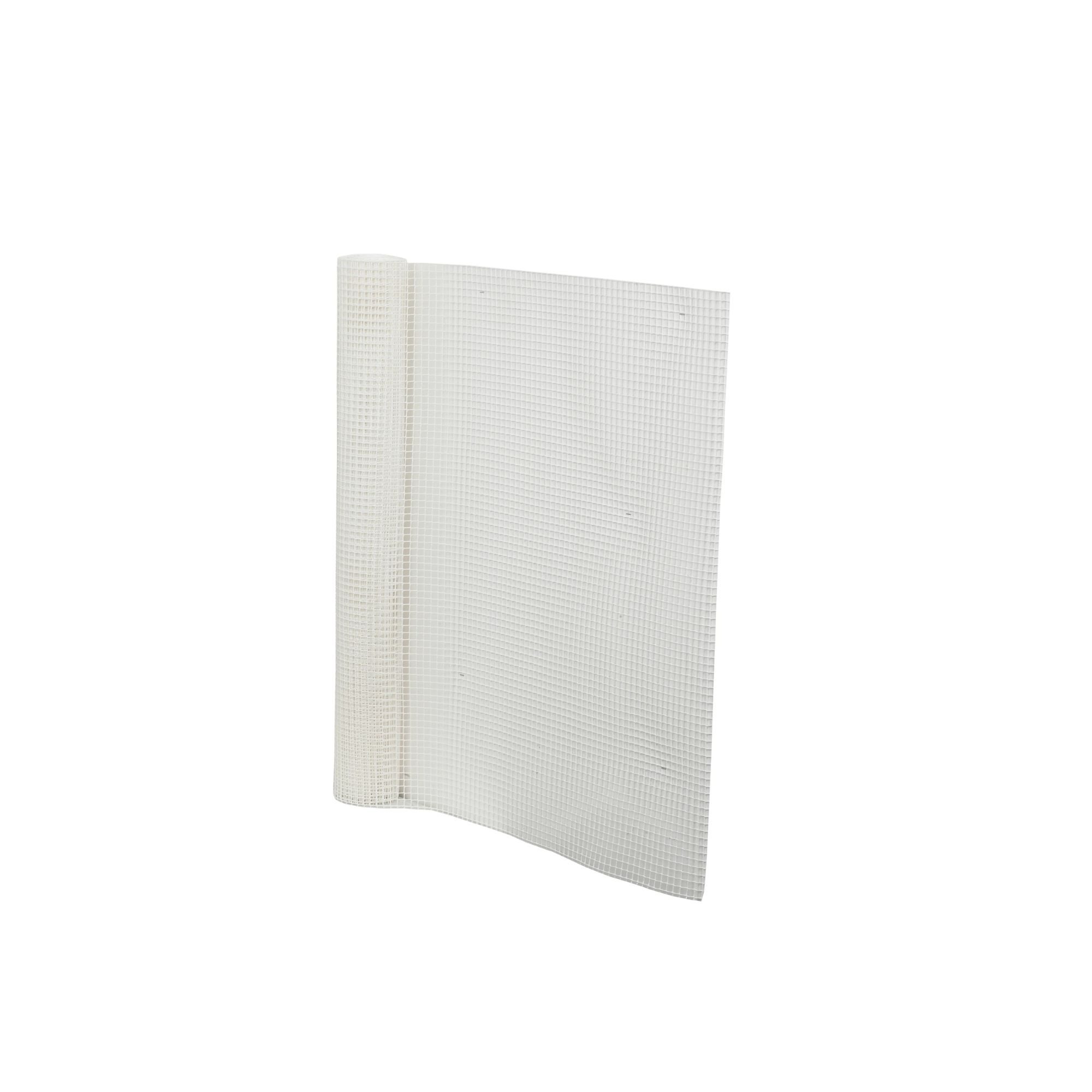 MALHA PLAST. QUAD. 20 BRANCO 1X5mt