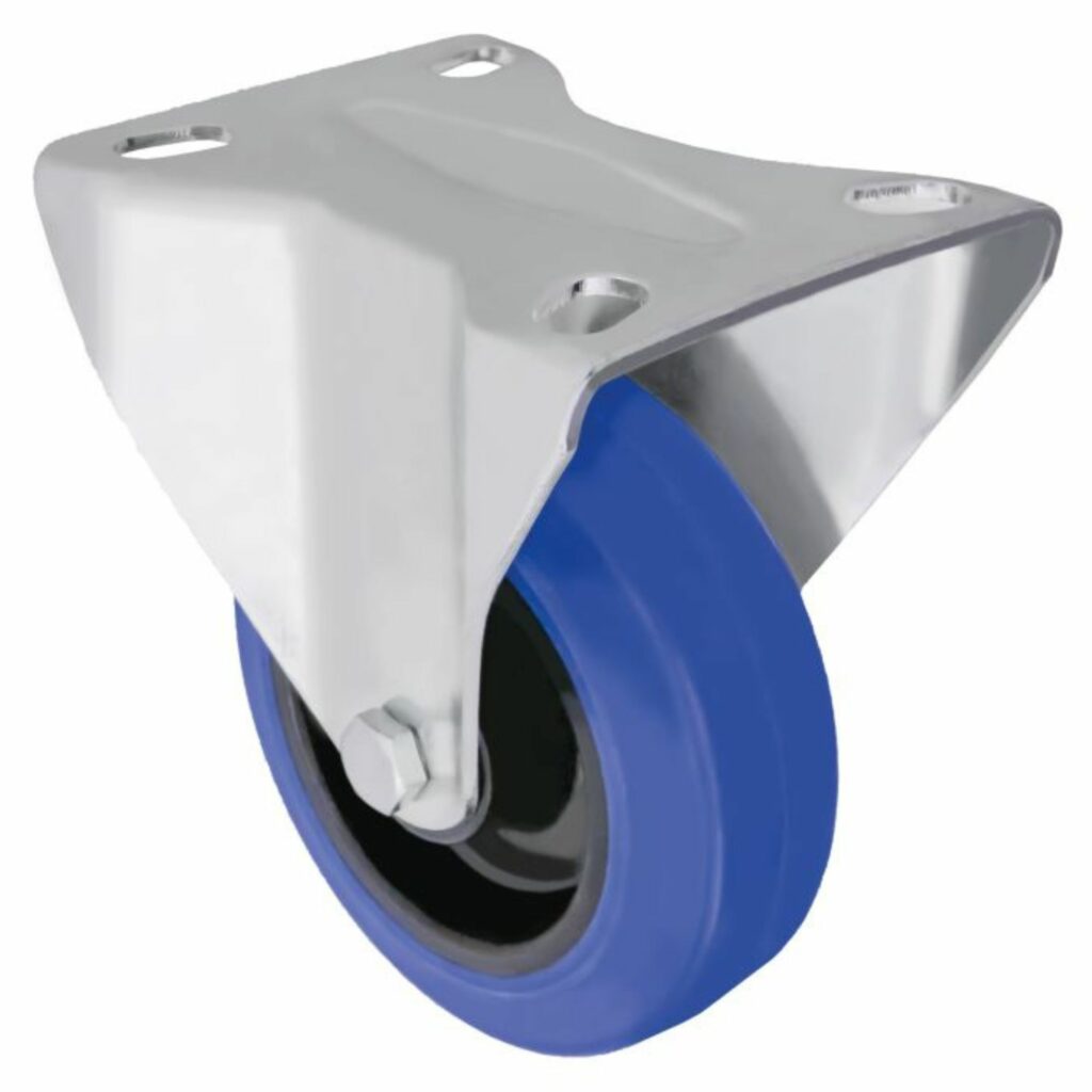 Roda c/placa fixa 2700 - 100x32 azul Amig