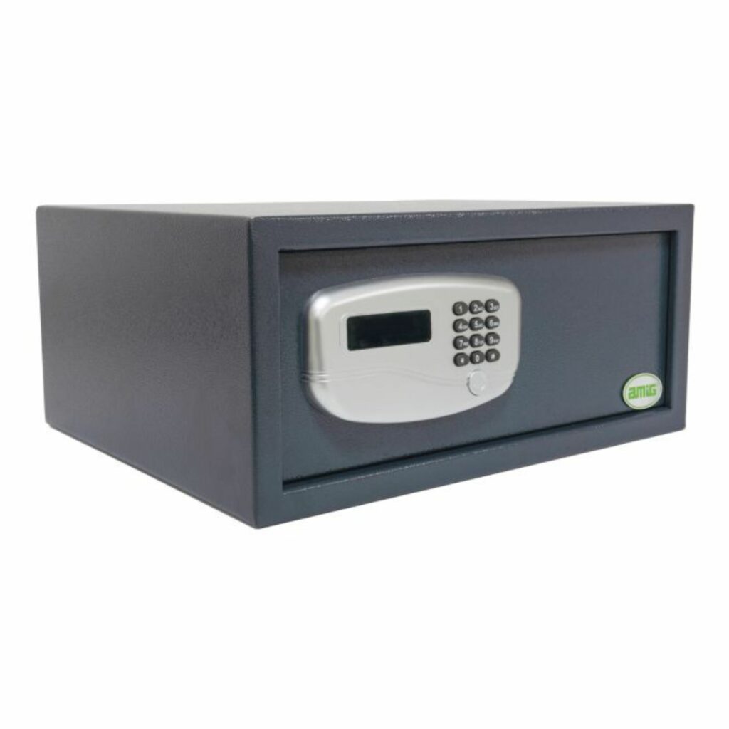 Cofre forte topsecure - M 43x37x20 cinza Amig