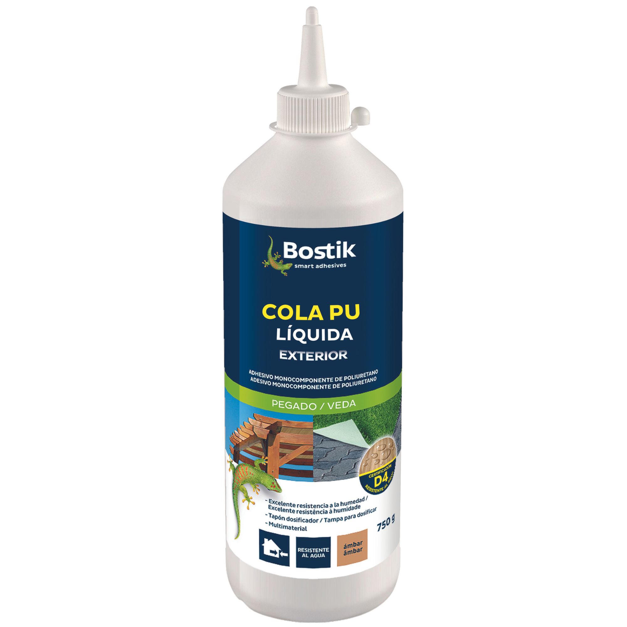 750G BOSTIK COLA PU RELVA ARTIFICIAL E MADEIRA EXT