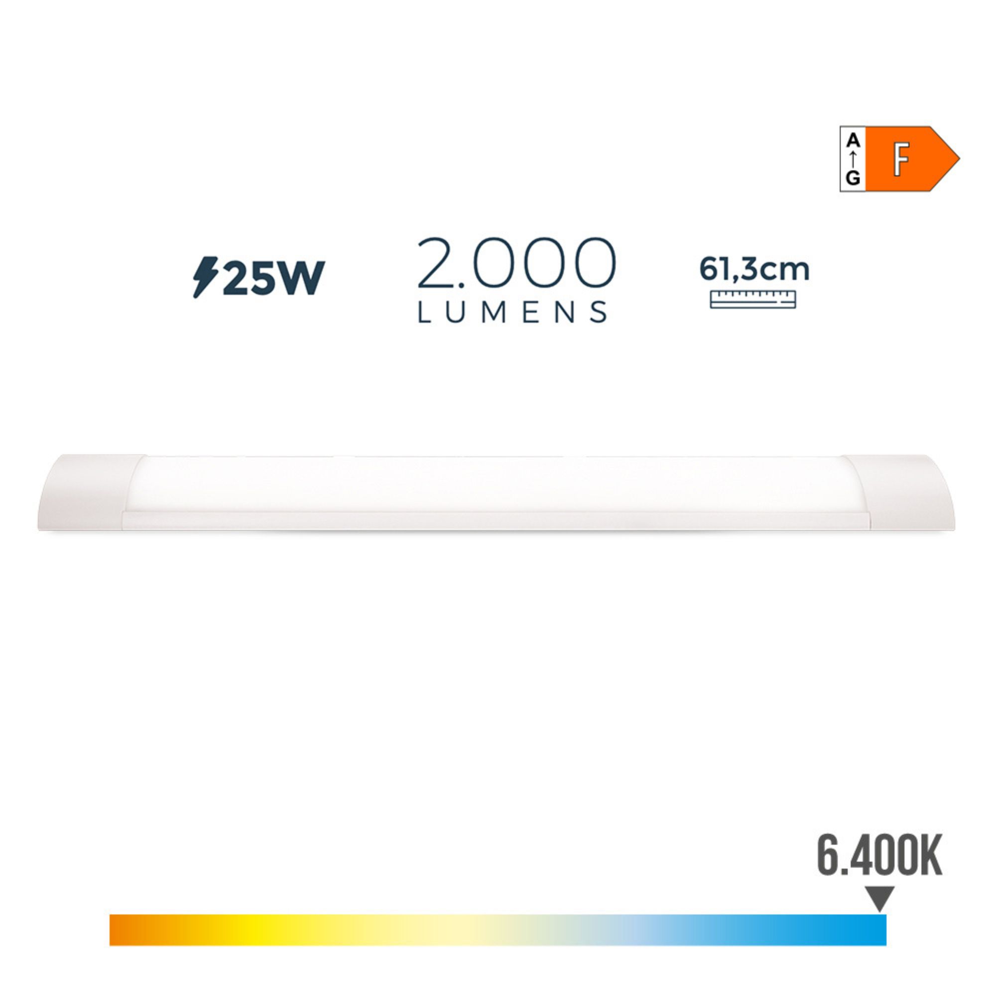 ARMADURA ELETRONICA LED 25W 6400K LUZ FRIA 2200 EDM