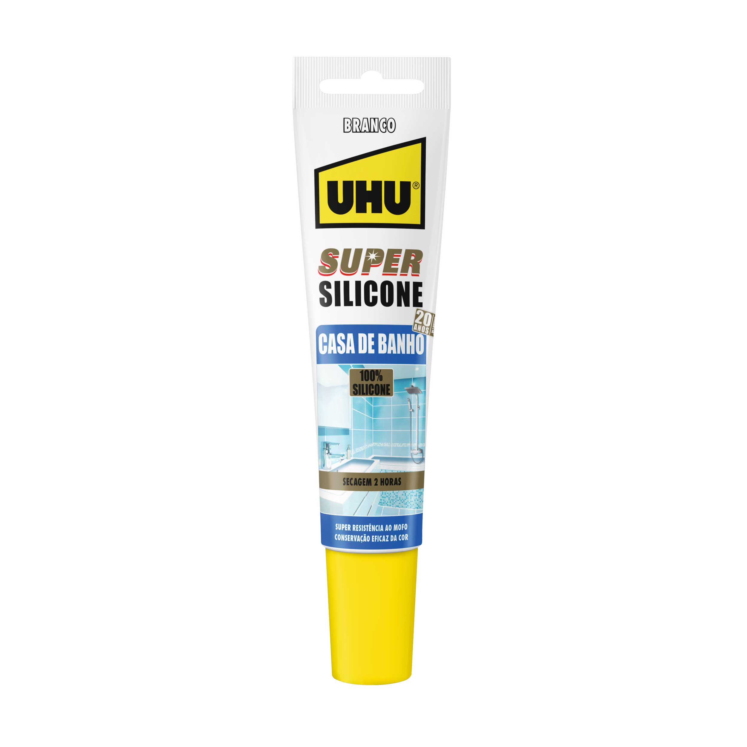 UHU SUPER SILICONE WC BRANCO 150ml