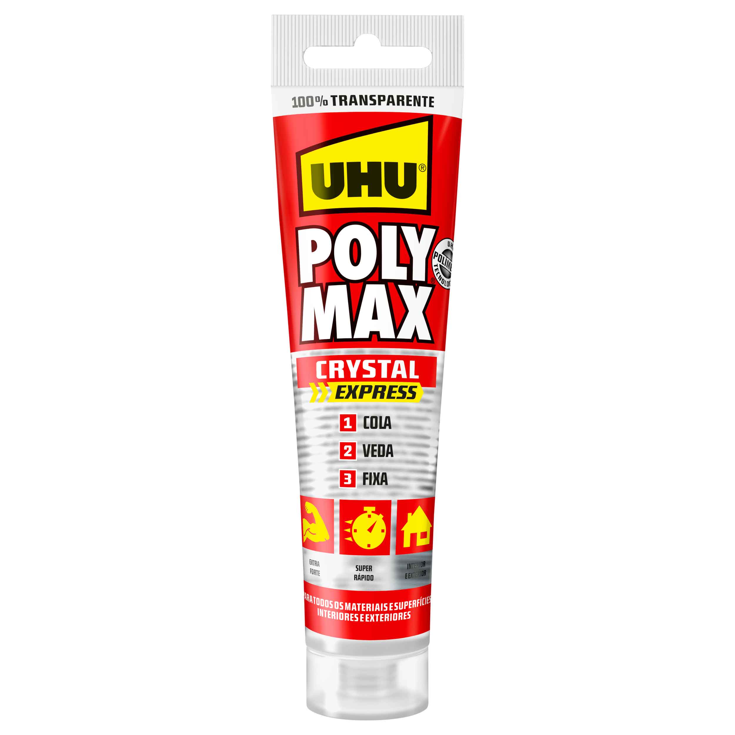 UHU POLY MAX EXPRESS TUBO CRISTAL 115G