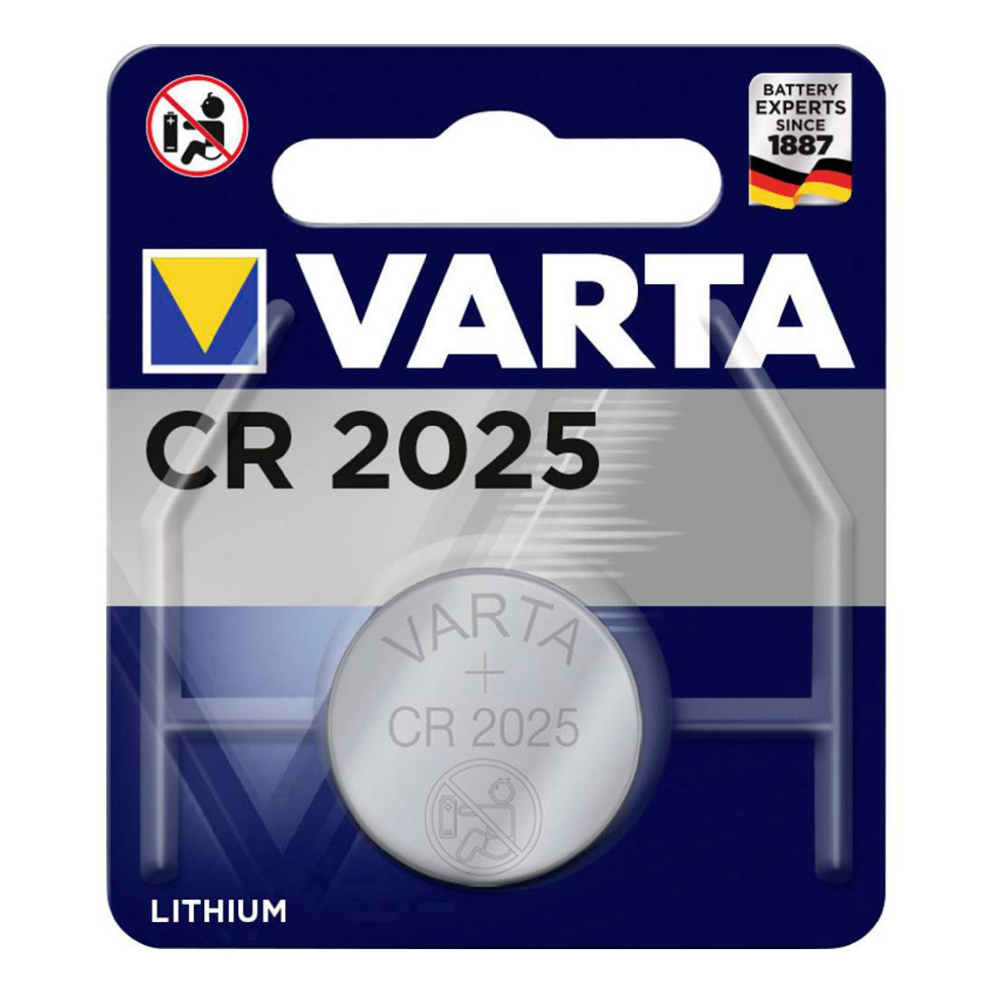 PILHA VARTA BOTAO LITIO CR2025