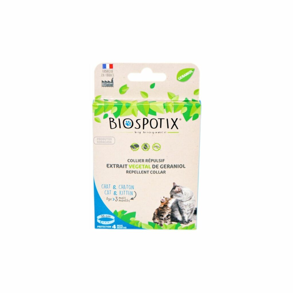 Coleira repelente gato Biospotix