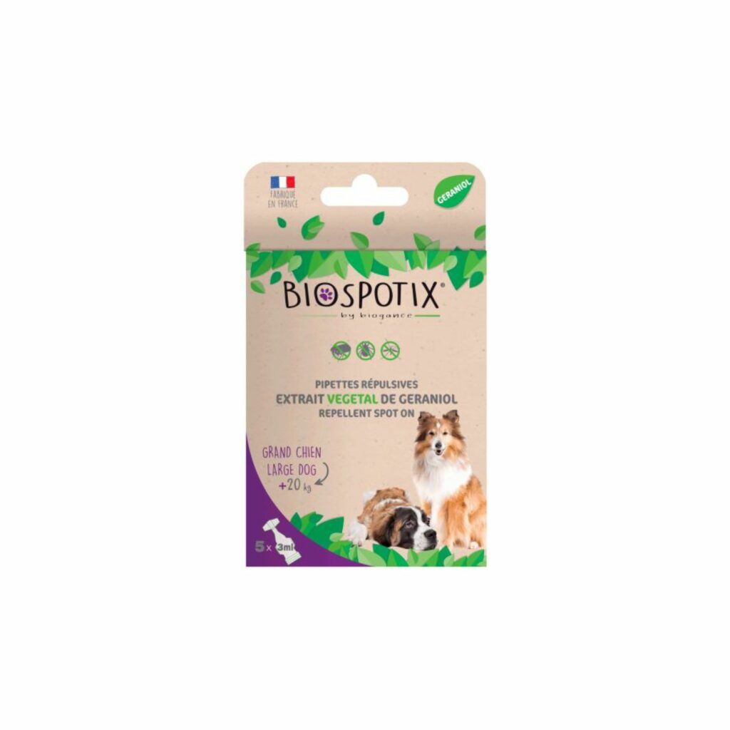 Pipeta repelente cão grande Biospotix 3x3ml