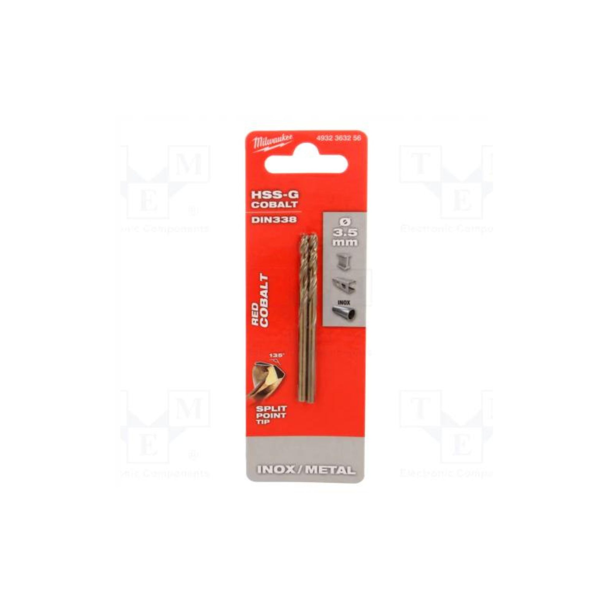 BROCAS P/METAL HSS-G COB. 3.5X70X39MM MILWAUKEE