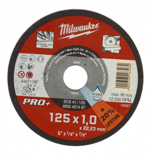 Disco 125x1mm MILWAUKEE