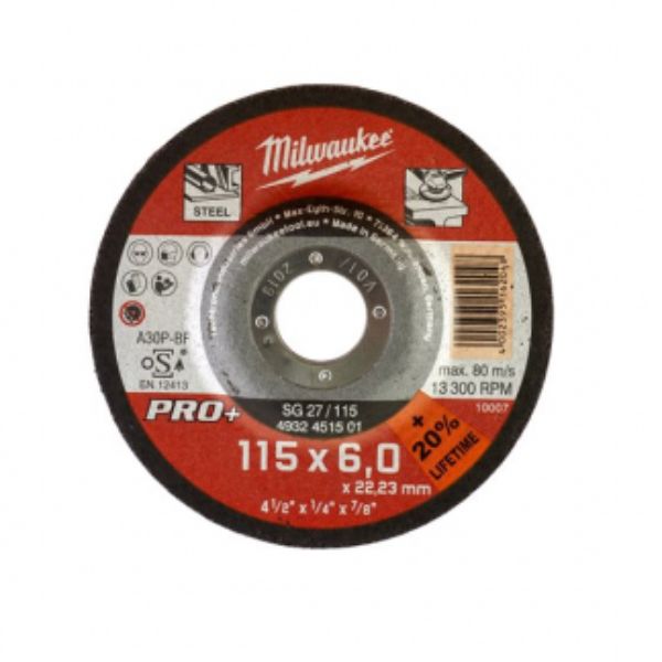 Disco pro+ rebarbar 115x6mm Milwaukee