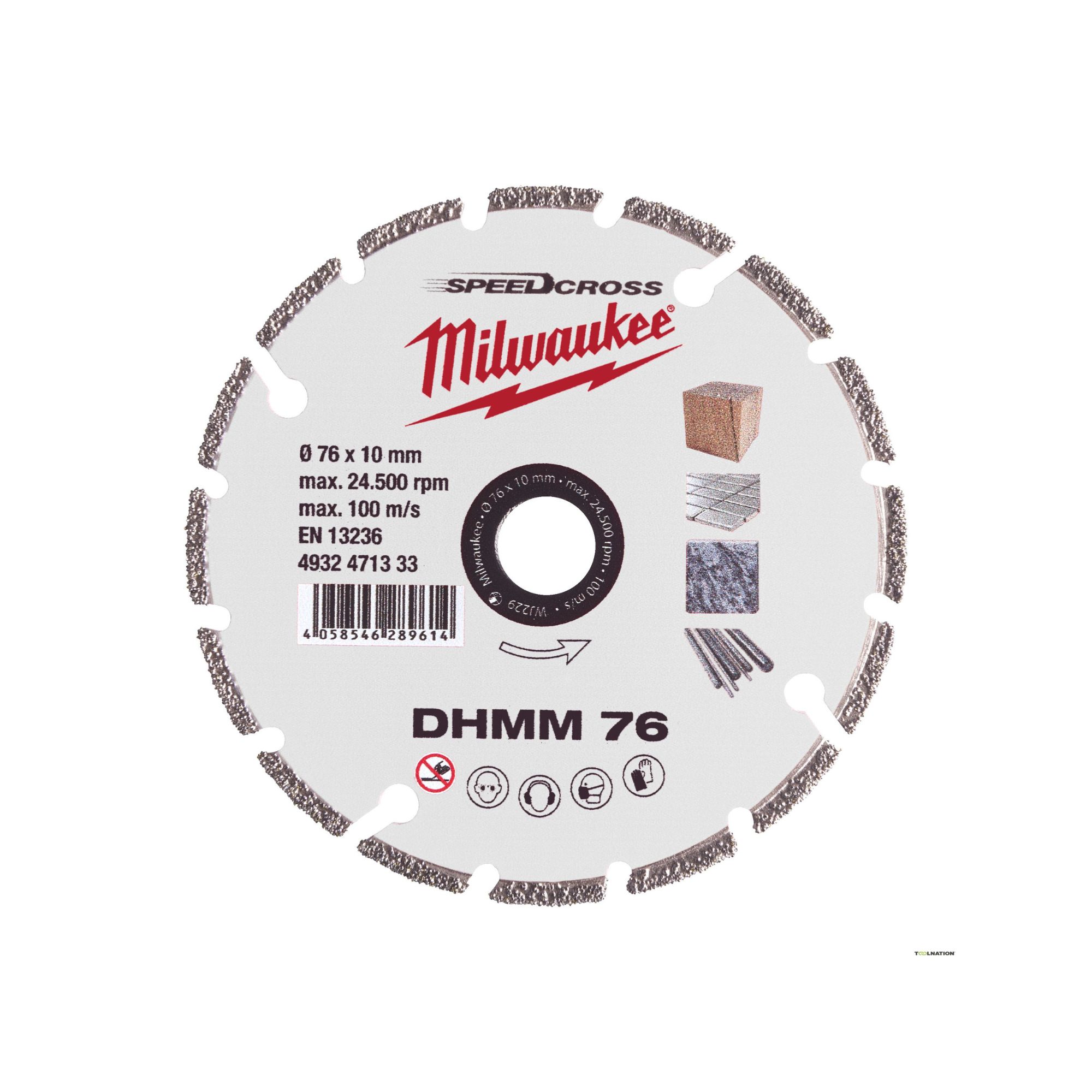 DISCO DE DIAMANTE MULTIMAT. DHMM 76mm MILWAUKEE