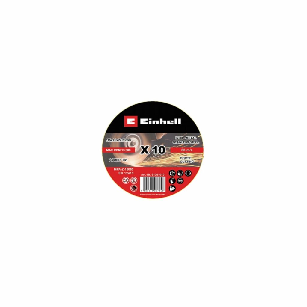 Lata de 10 discos plano 115x1 Einhell