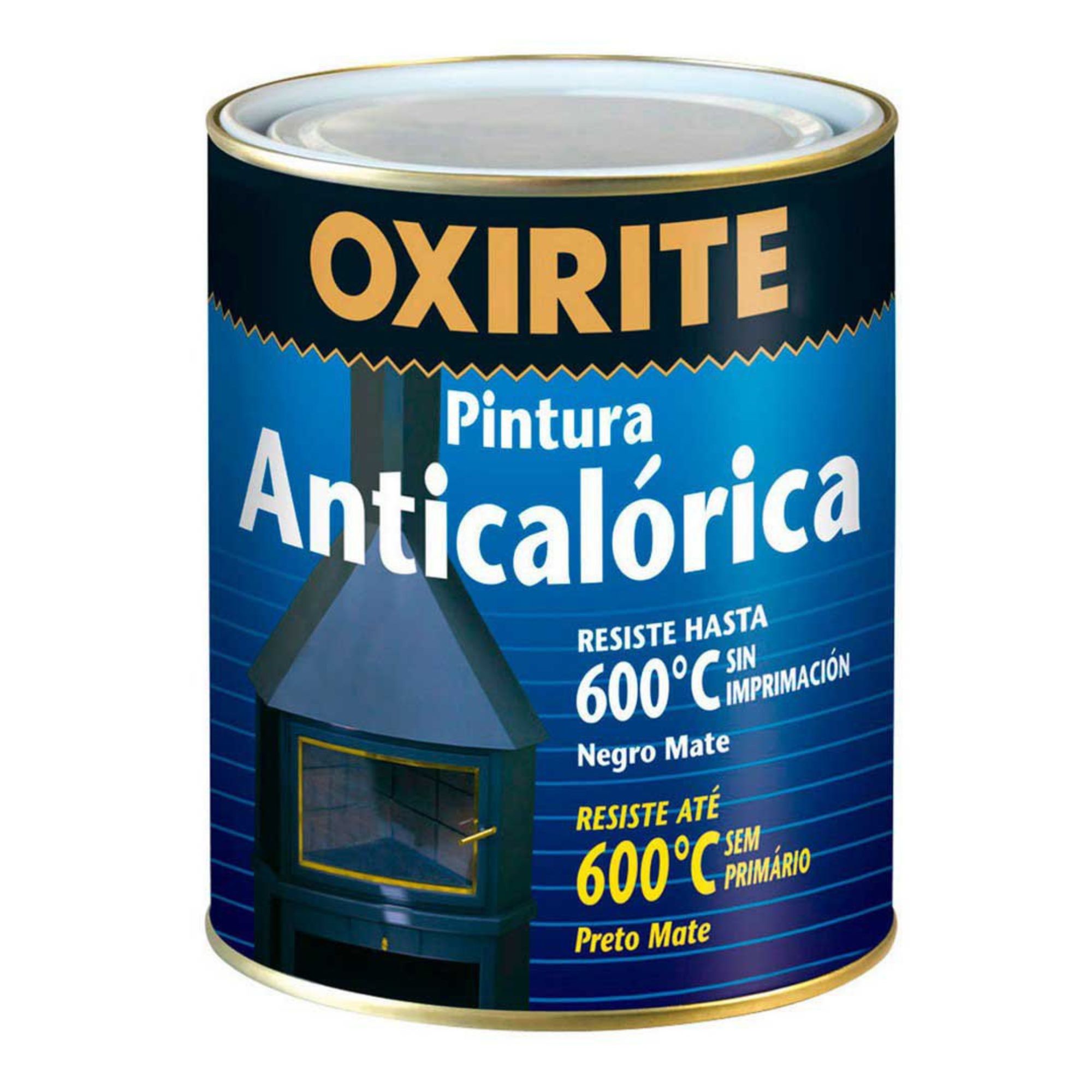 750ml tinta anticalórica preta 600º Oxirite