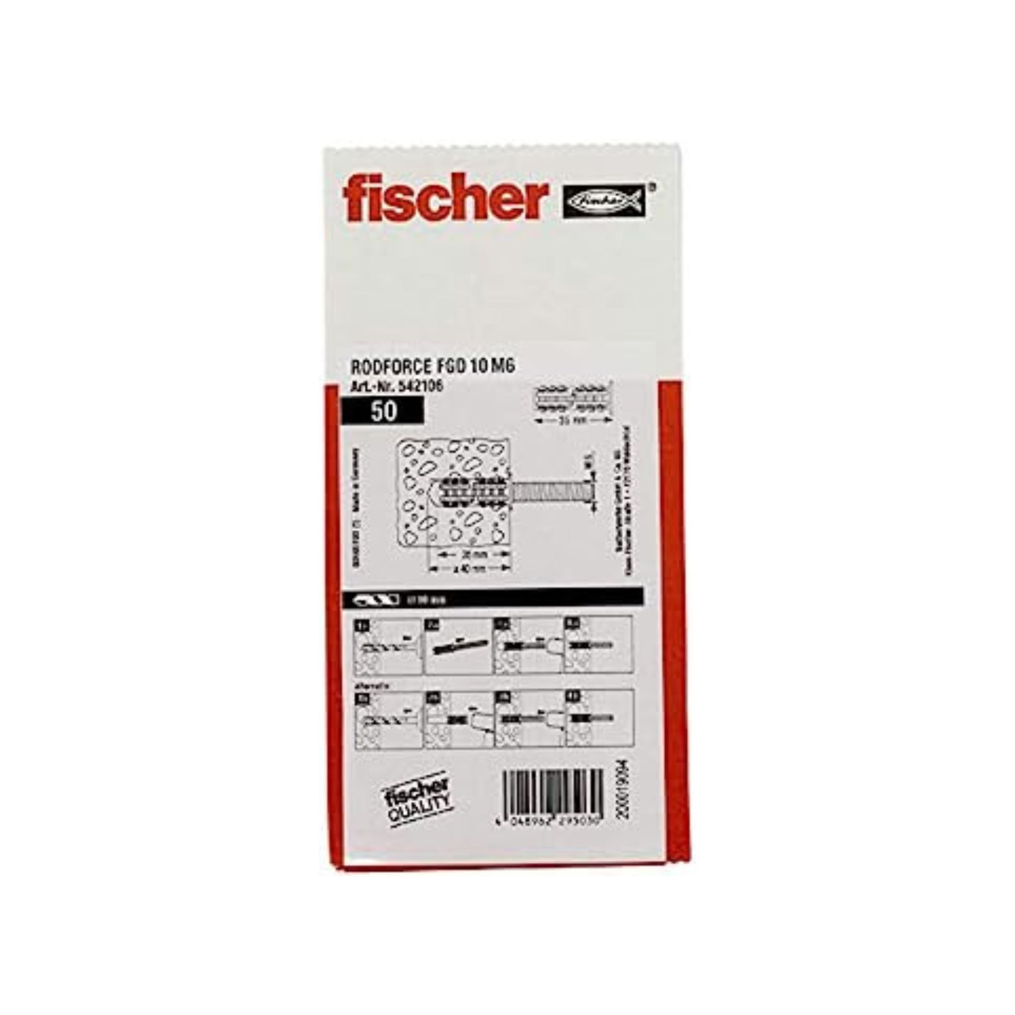 BL. 20 TACOS RODFORCE 10 M6/20 FISCHER