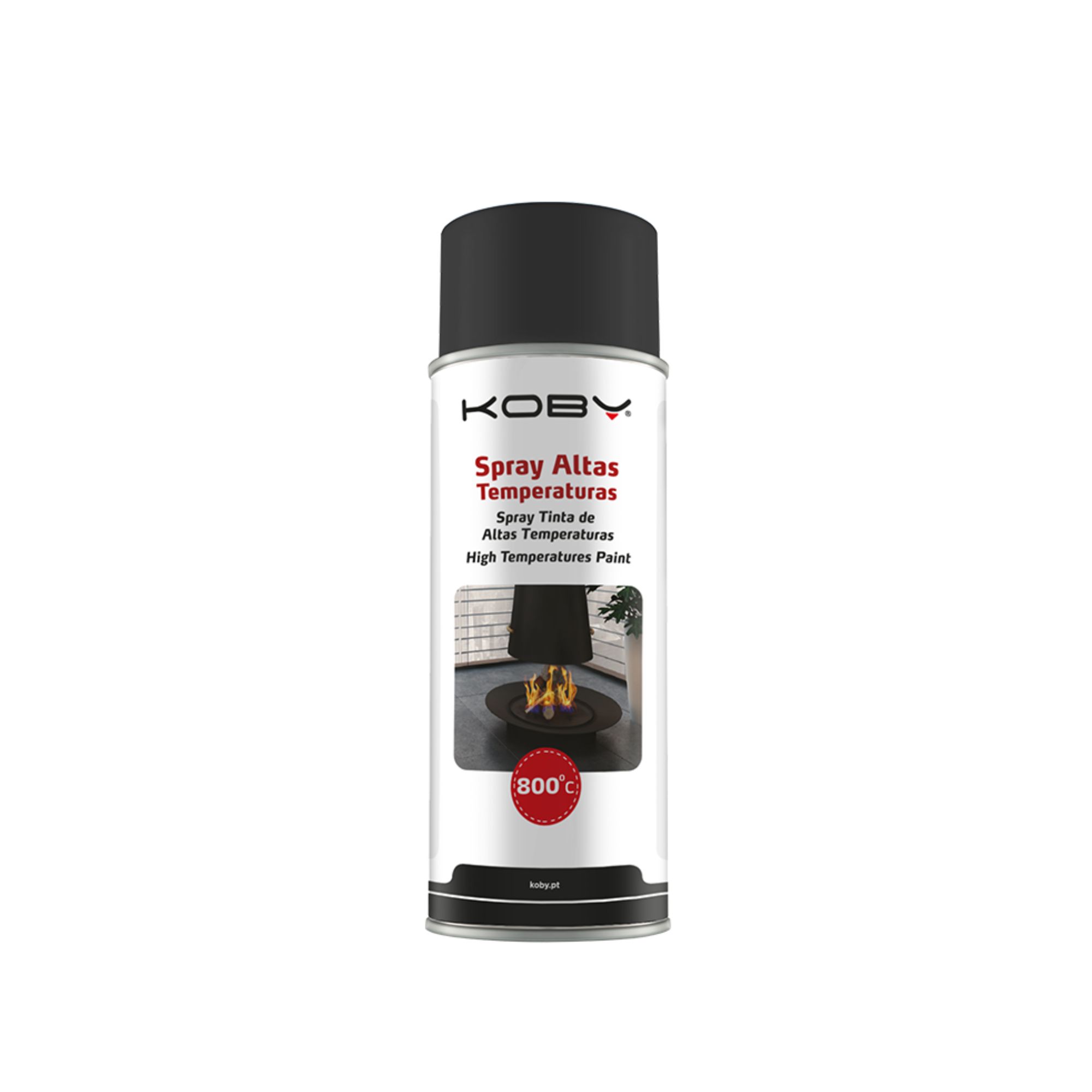 Spray acrilico alta temperatura vermelho Koby