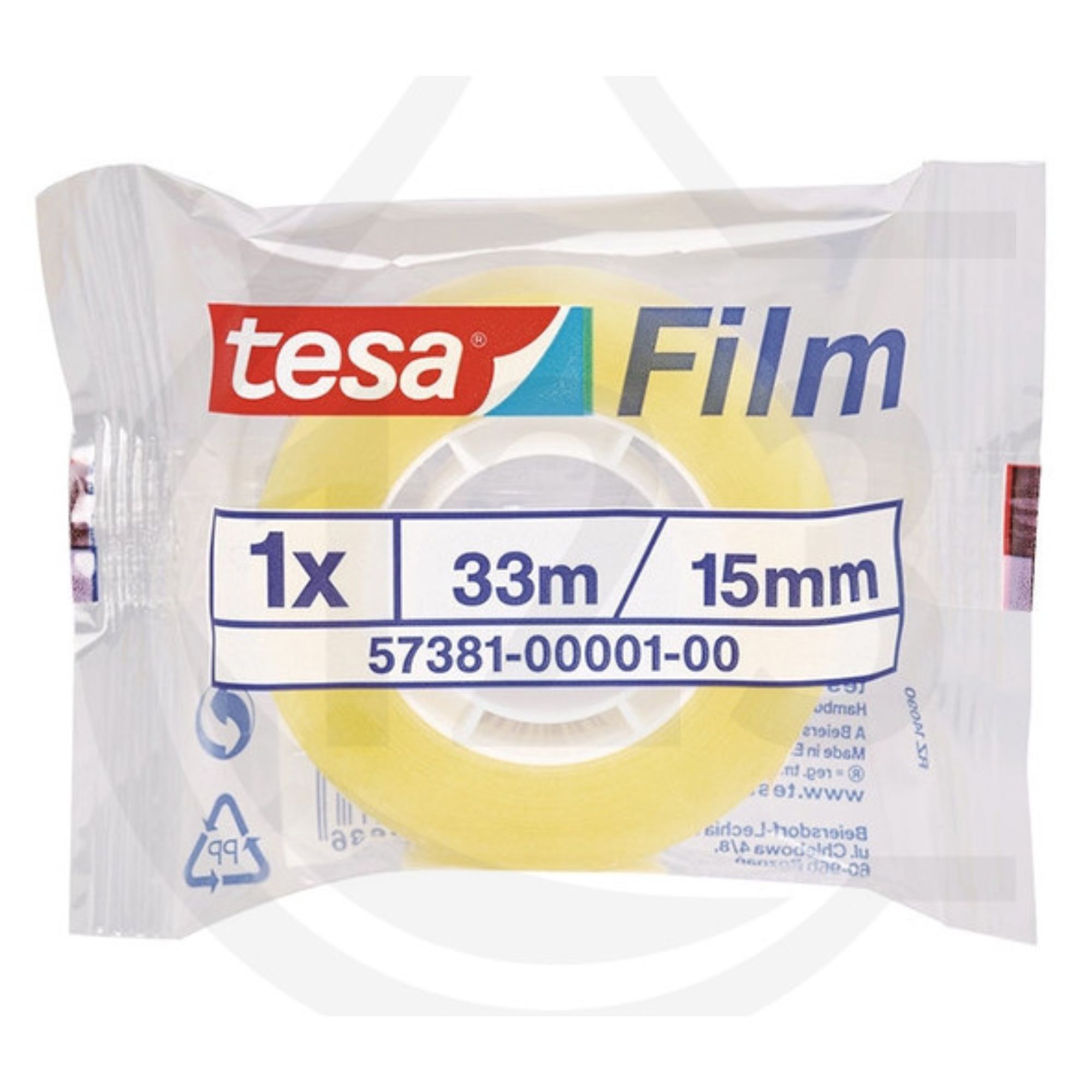 tesafilm standard rolo c/ 33mx15mm, em caixa expositora