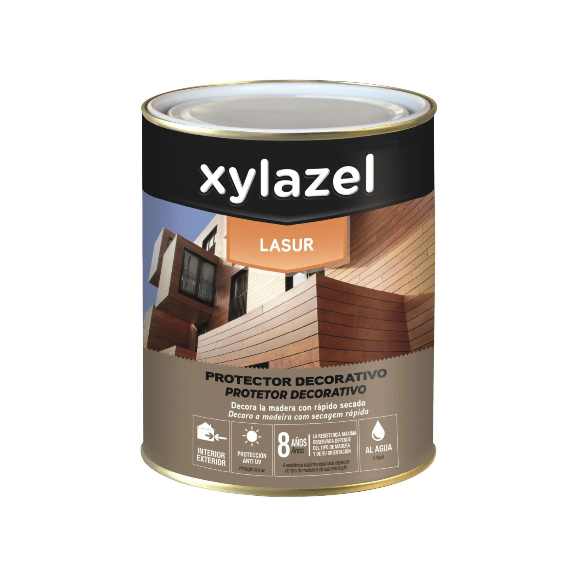 4L Protetor aquoso Lasur acetinado Carvalho Xylazel