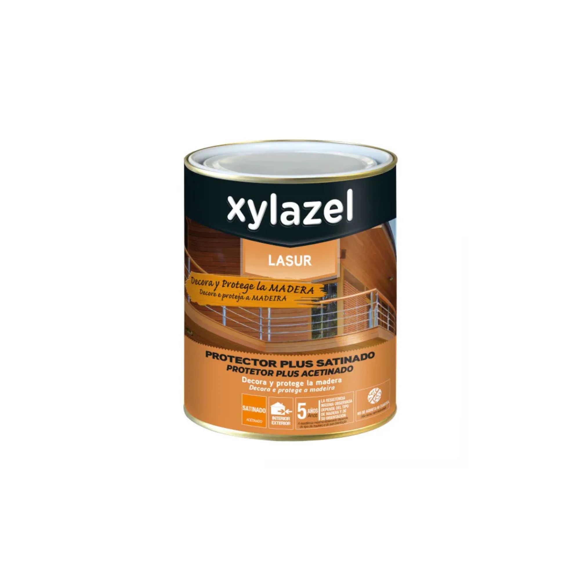 750ml Prot. sintetico Lasur Plus acetinado Incolor Xylazel