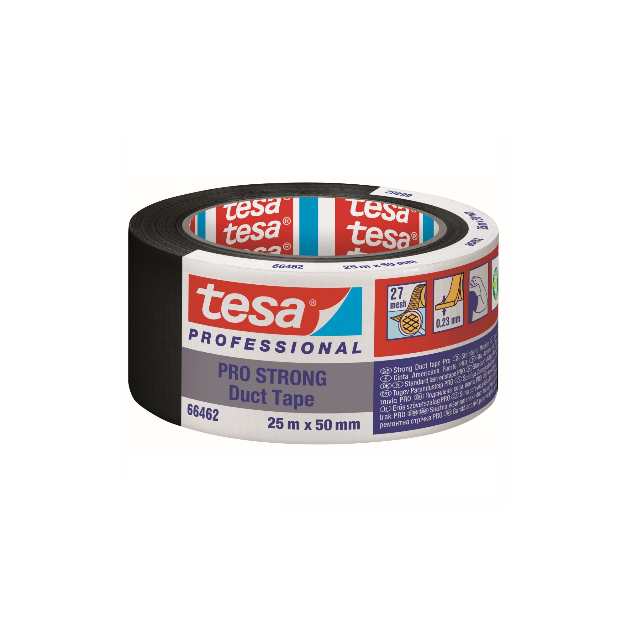 Fita americana eco pro strong 25x50mm preto Tesa