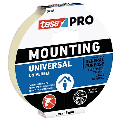 TESA MOUTING BI-ADESIVA UNIVERSAL 5m X 19mm