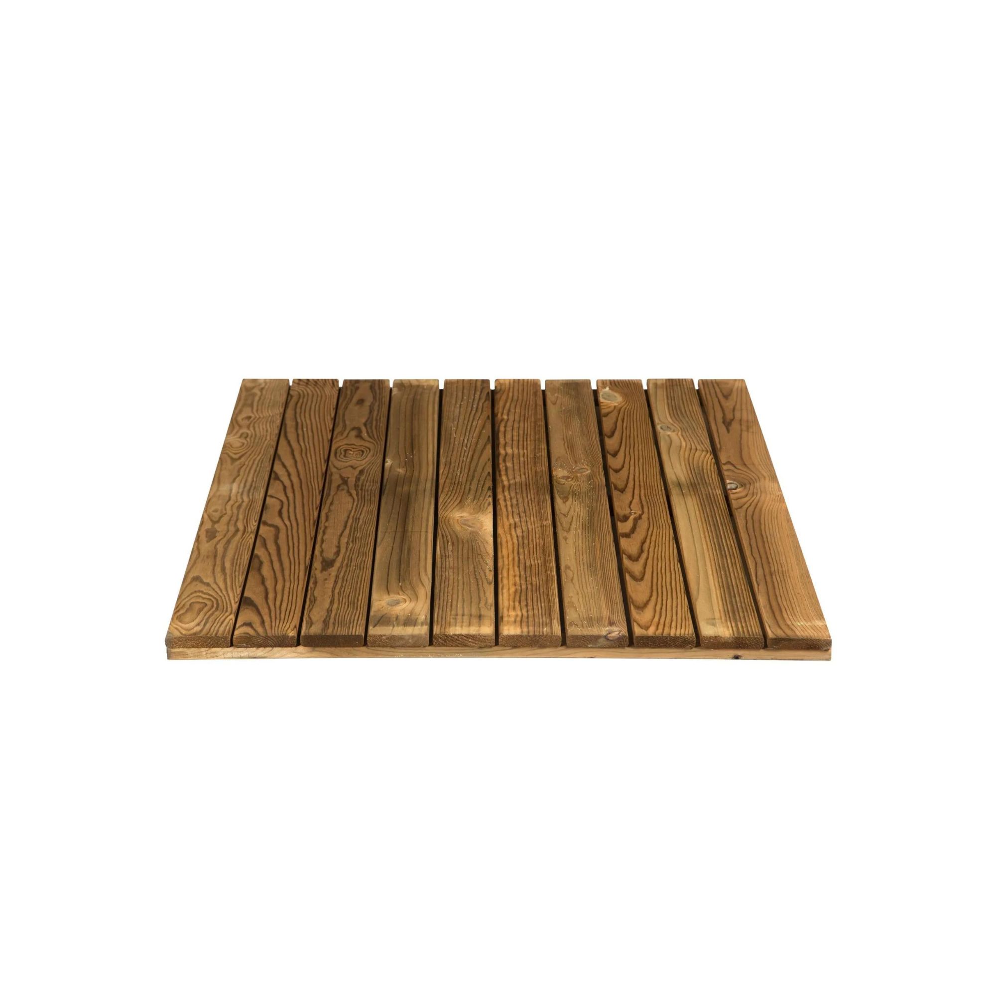 Lajeta madeira pinho tratado cor marron100x100cm 514 Boleni