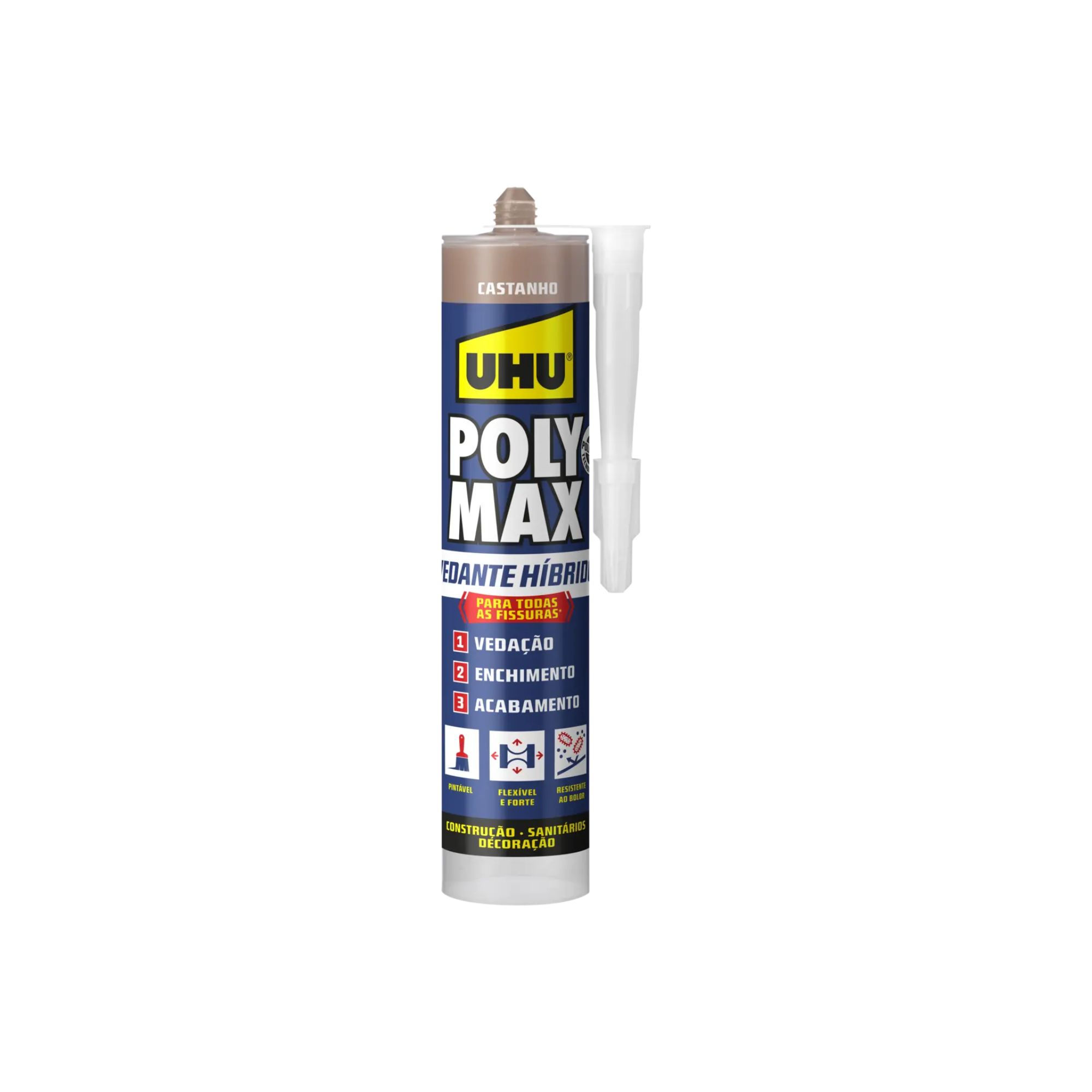 Poly Max vedante hibrido castanho 280ml UHU