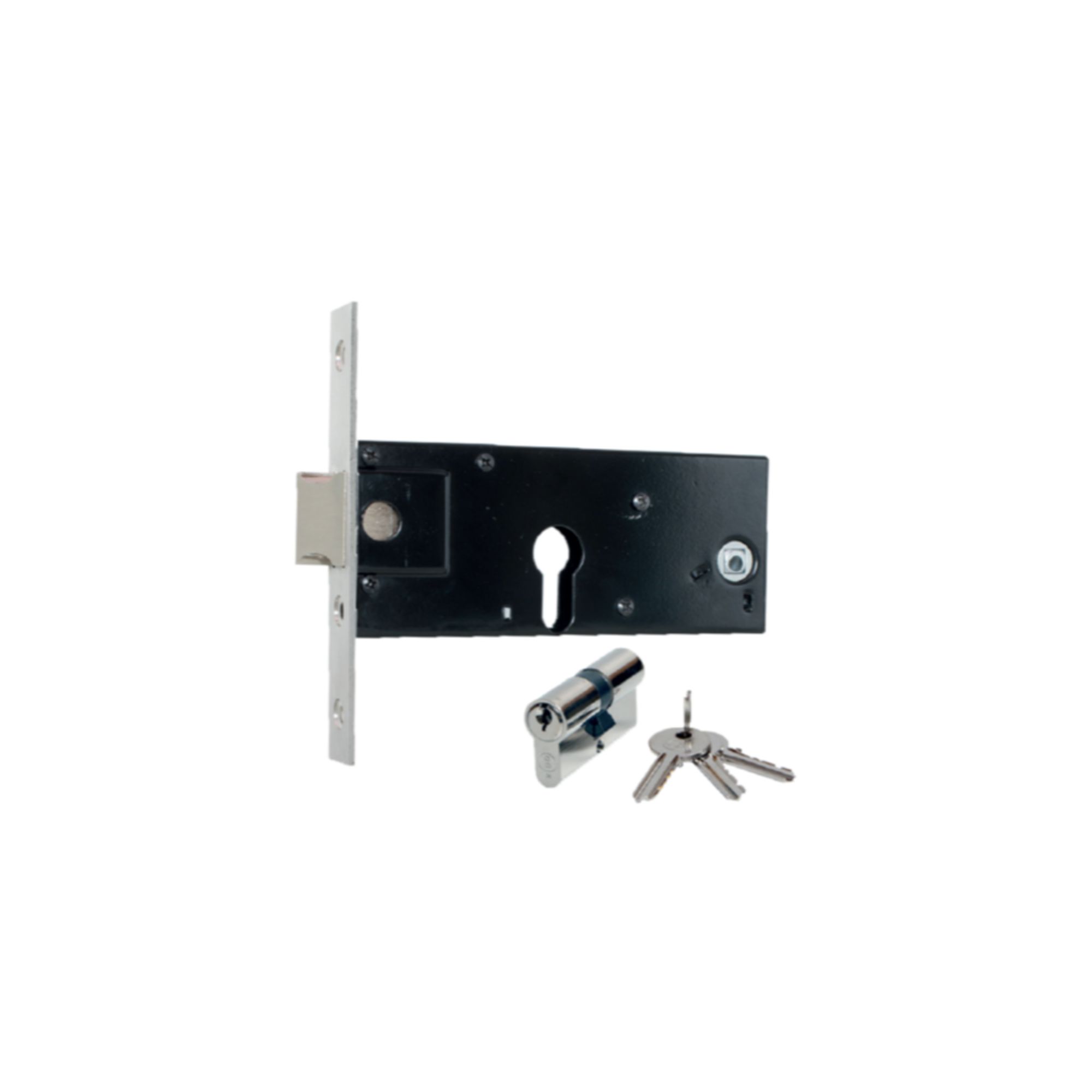 Fechadura p/aluminio ref. 727 c/cilindro inox BL1 GLK