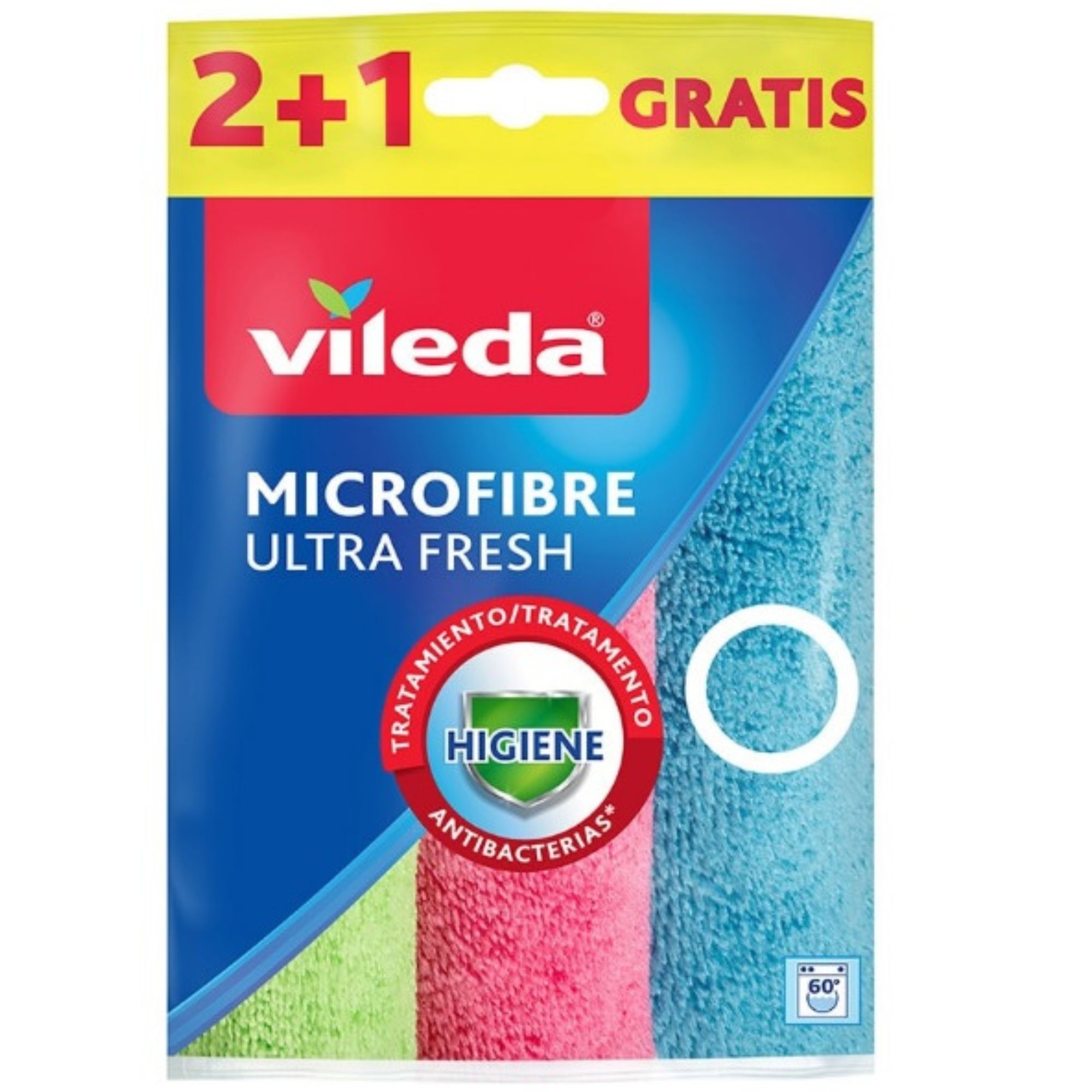 Pano de microfibra ULTRAFRESH 2+1 167602 Vileda