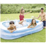 PISCINA RETANGULAR 2 AROS 262x175x56cm INTEX.