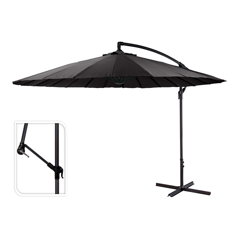 GUARDA-SOL ECCENTRIC SUNSHADE 300cm CINZA ESCURO