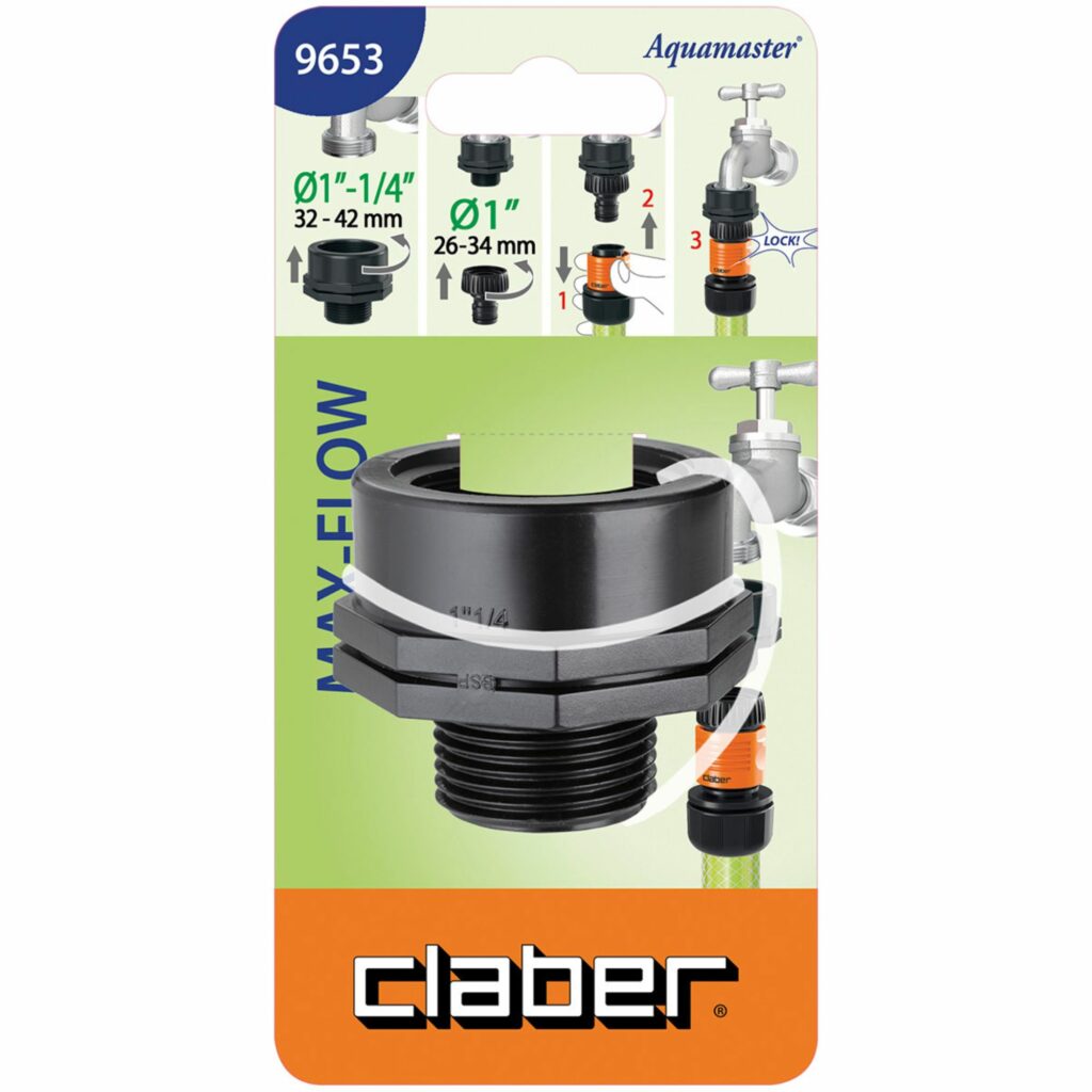 Adaptador rosca 1" MAX-FLOW