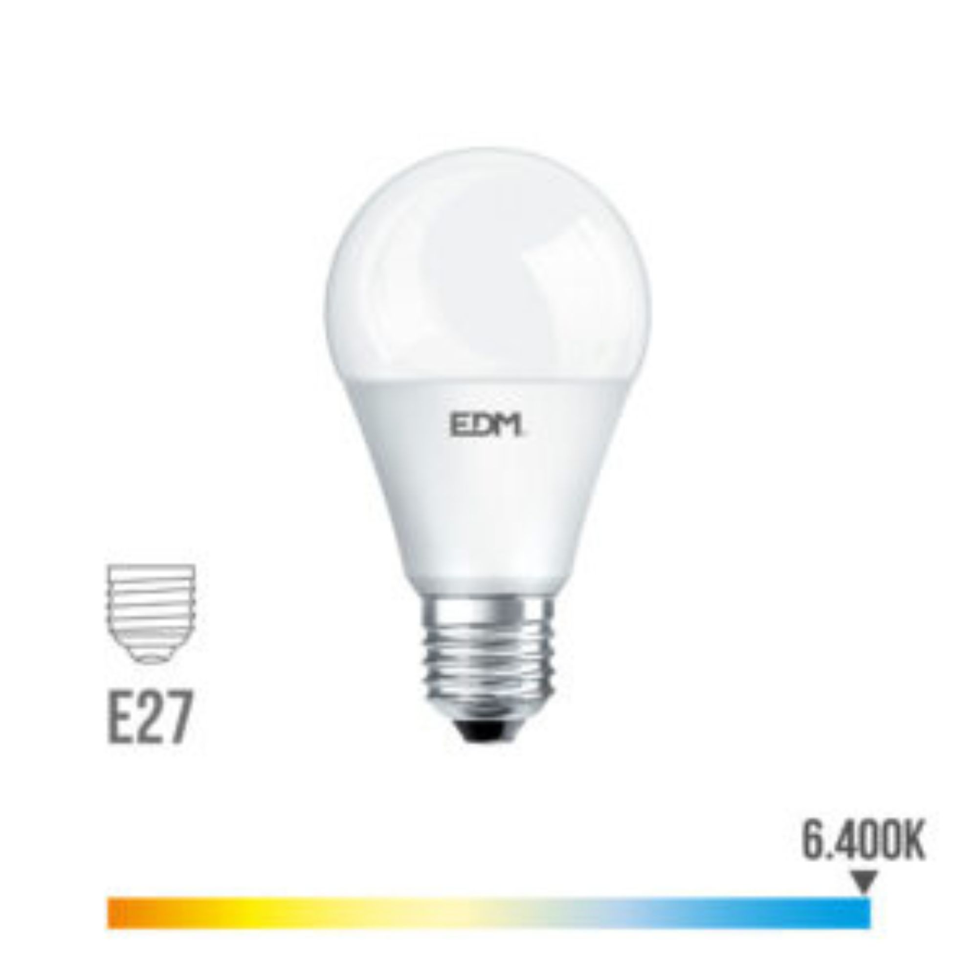 LAMPADA STANDARD LED E27 10W 810lum. 3200 LUZ Q. EDM