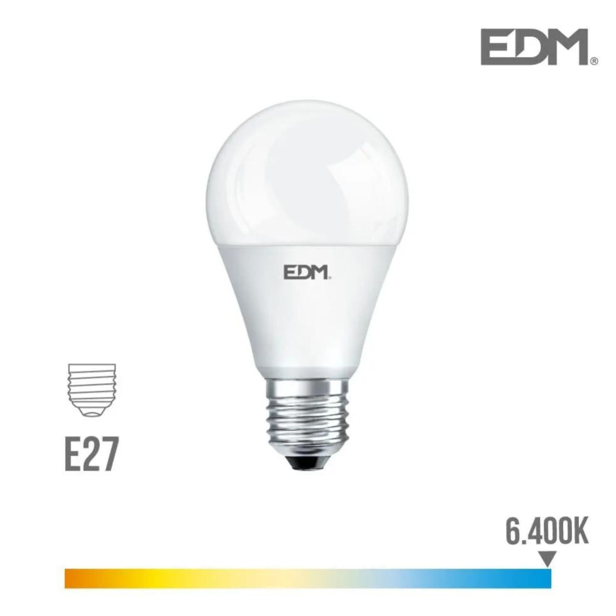 LAMPADA STANDARD LED E27 17W 1800 lum. 6400K LUZ FRIA