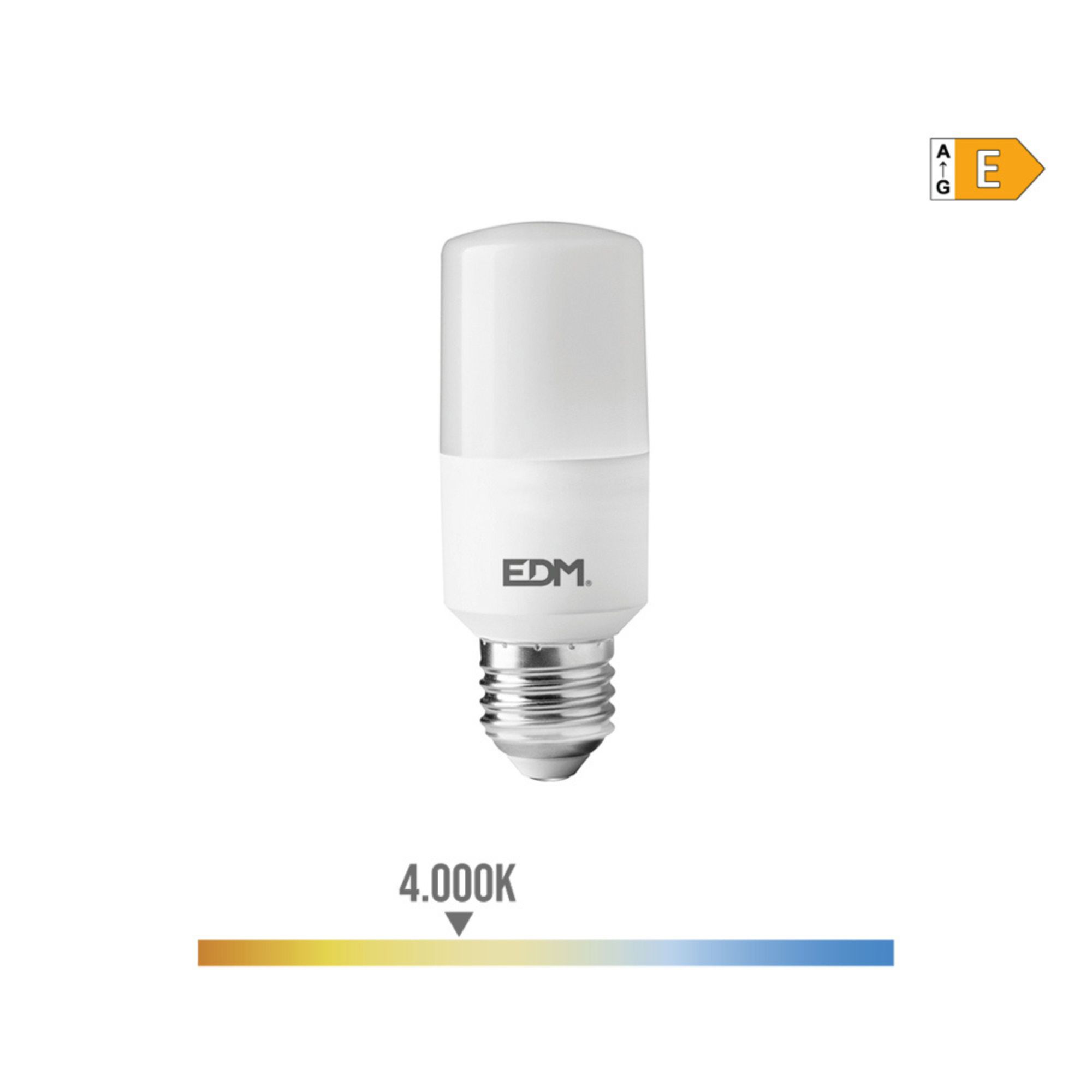 LAMPADA TUB. LED E27 10W 1100lm 4000K LUZ DIA