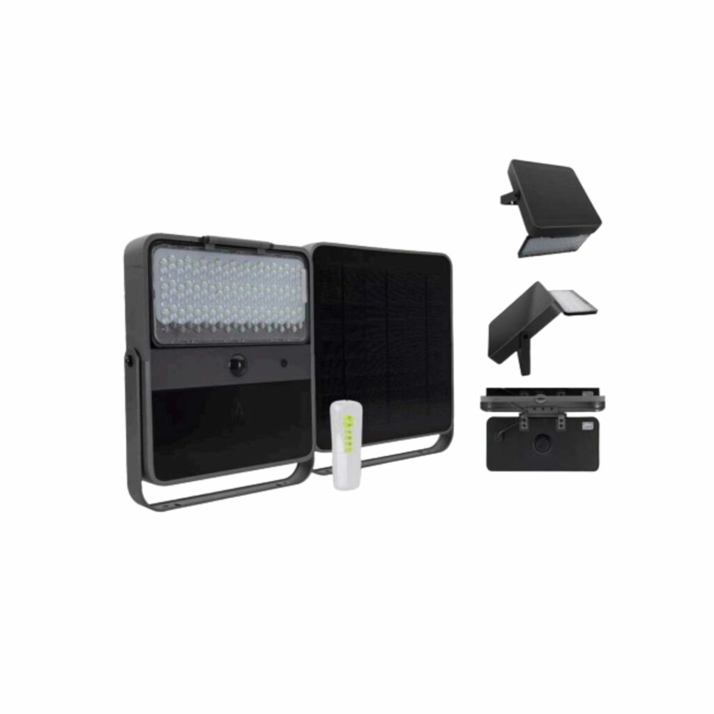 projetor solar controlo remoto 1500 lumens 5700K IP65 Aslo