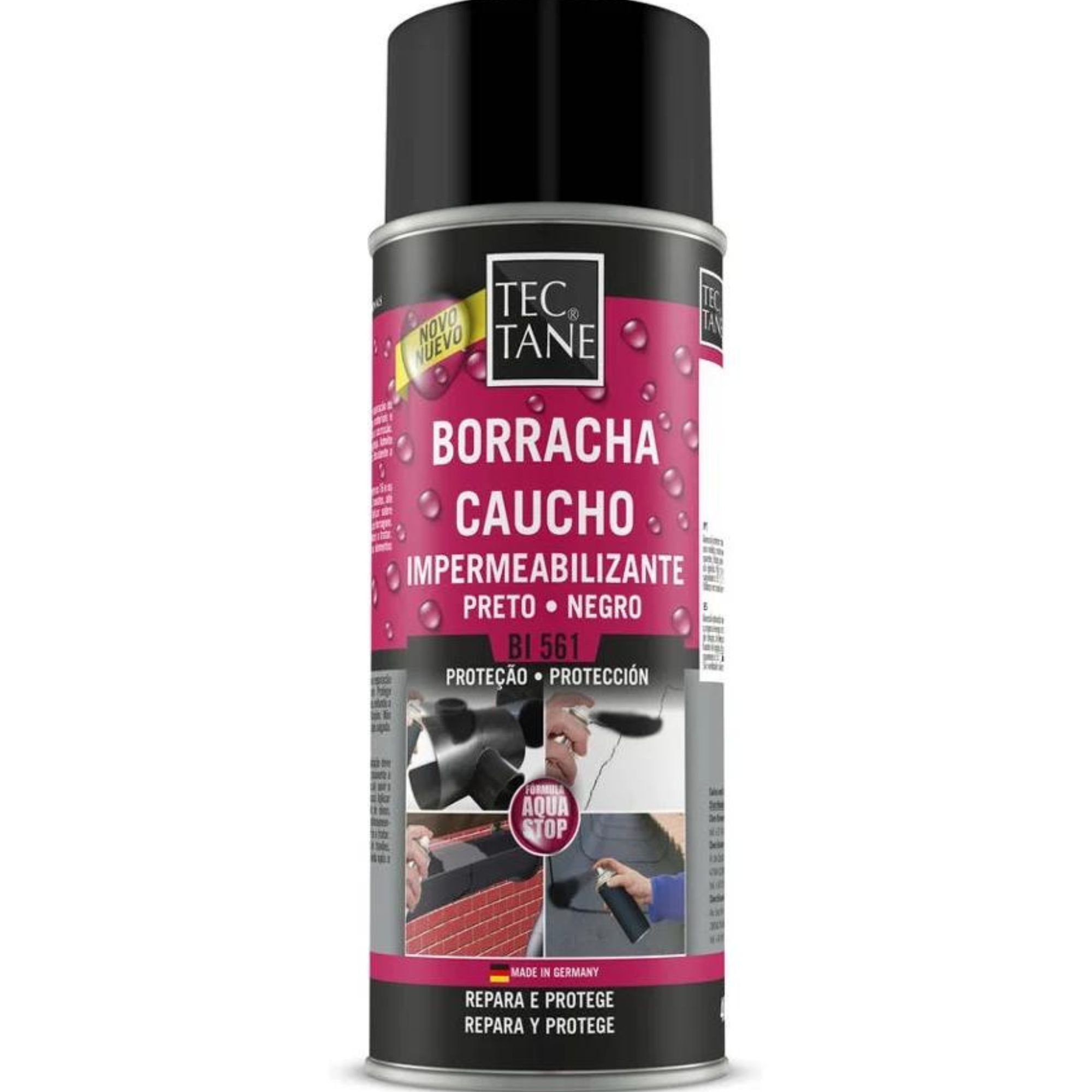 Spray borracha impermeabilizante preta BI561